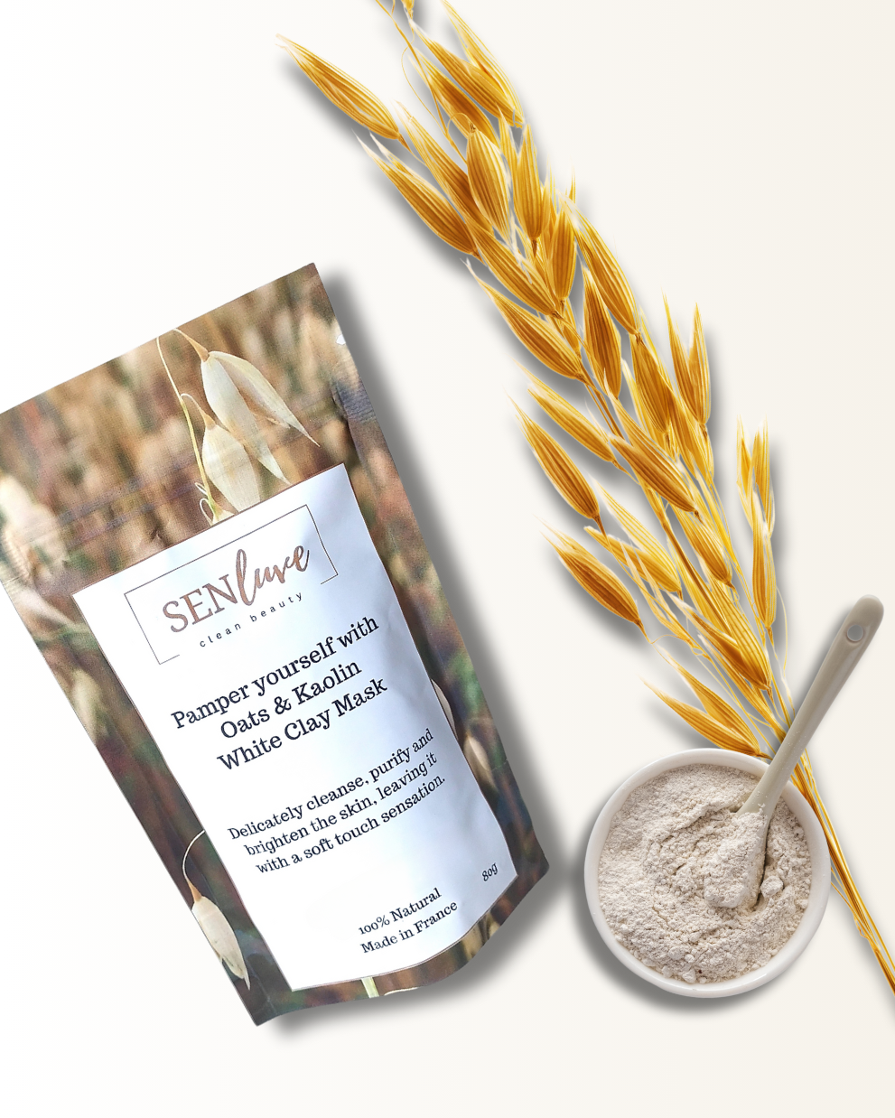 Oats Kaolin White Clay Mask