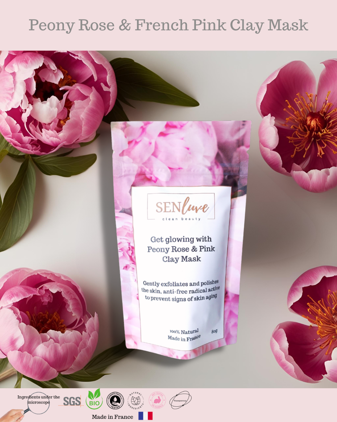 Get Your Glow On with Peony Pink Clay Mask