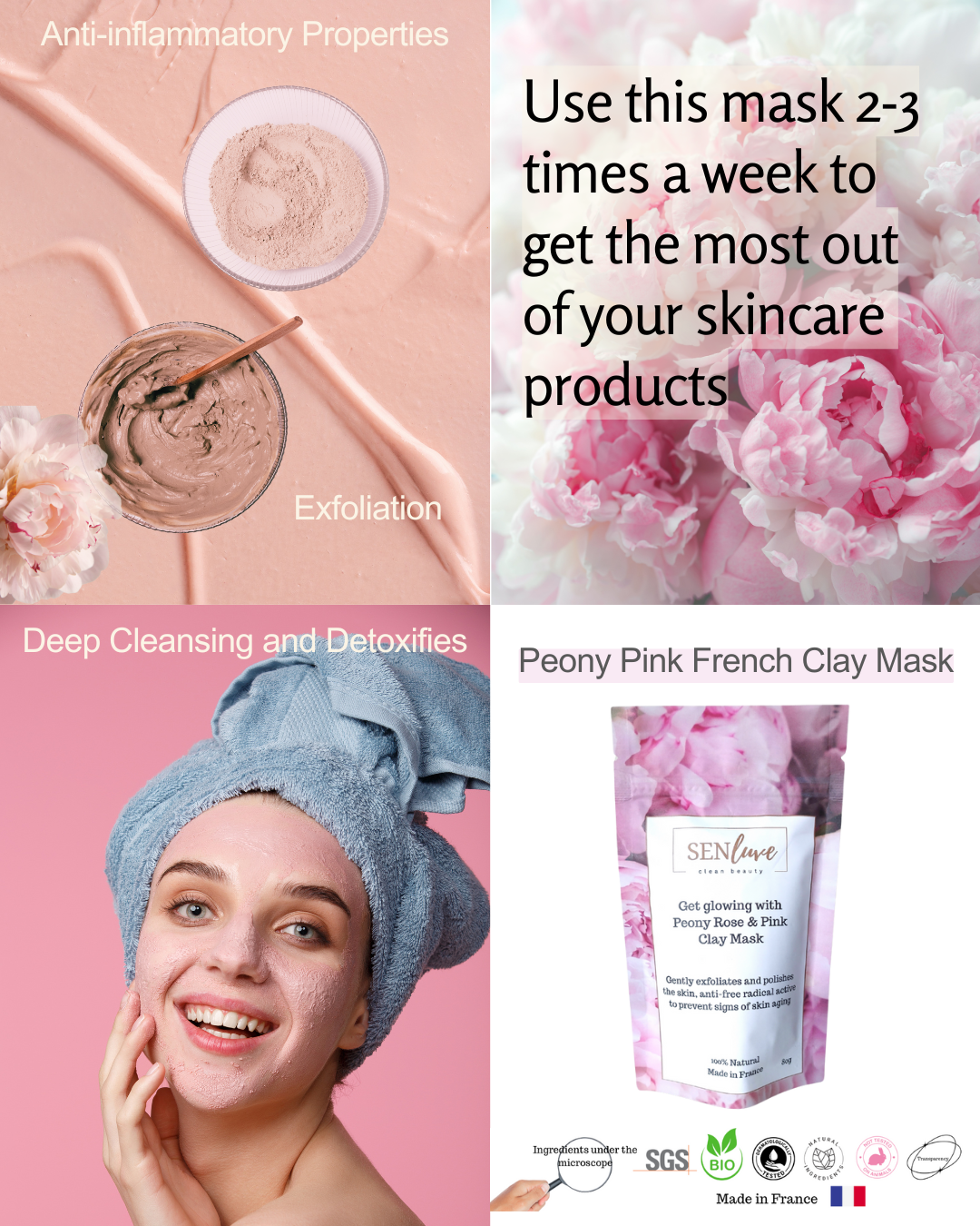 Get Your Glow On with Peony Pink Clay Mask