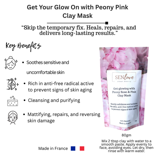 Get Your Glow On with Peony Pink Clay Mask