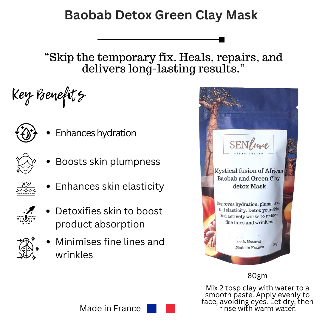 Baobab Detox Green Clay Mask